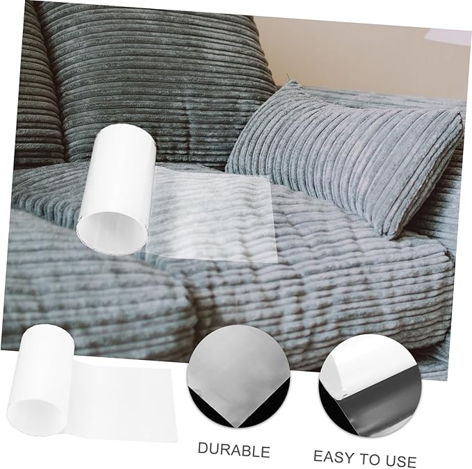 3rolls Cat Training Tape for Furniture -Scratch PVC Strips for Sofa Chairs Beds to Deter Cat Scratching and Design