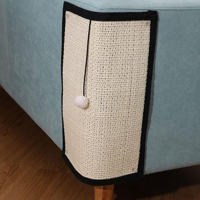 Natural Sisal Cat Scratching Pad & Furniture Protectors - Cat Scratcher Mat for Sofa, Couch, Chair & Wall Carpets