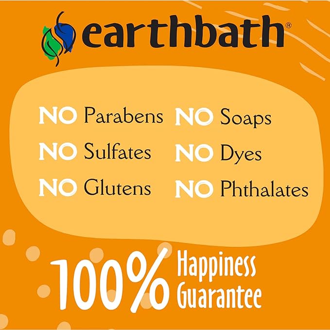 earthbath, Hypoallergenic Cat Shampoo - Fragrance Free Cat Shampoo for Allergies and Itching, Made in USA, Cruelty Free Cat Wash, Gentle & Soothing Kitty Shampoo - 16 Oz (1 Pack)