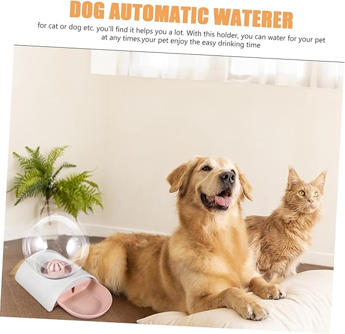 HANABASS Automatic Pet Waterer Dog Cat Water Bowl Dispenser Large Storage Principle Easy to Assemble and