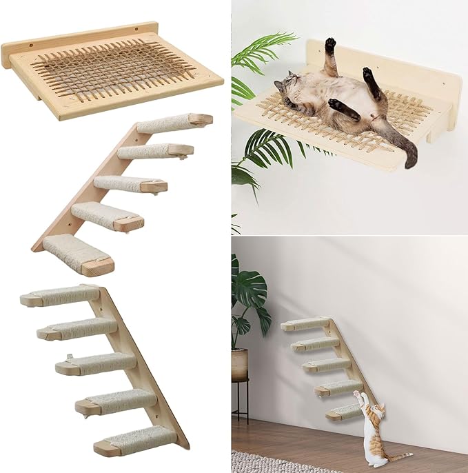 Cats Wall Furniture Hammock Shelf Perches Bed Sleep Jumping Hammocks Climbing Frame Pet Accessories Heavy Type Hammock