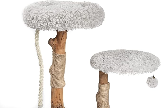 Mau Lifestyle Gray Rizzo Cat Tree, 32" H, 27 LBS, Grey/Gray