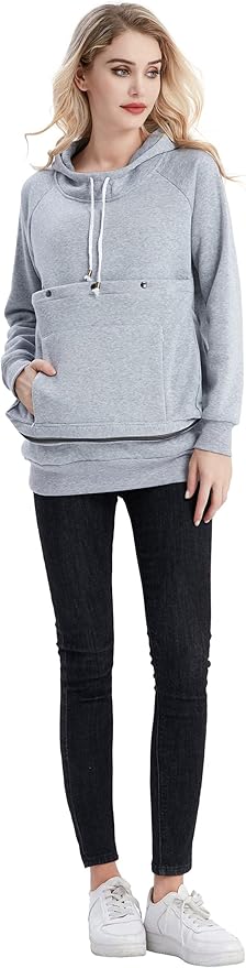 LINYUCHEN Cat Dog Carrier Hoodies – Puppy Kitten Carrying Sweatshirt Large Pet Pocket Pullover Top – Unisex Kangaroo Hoodies