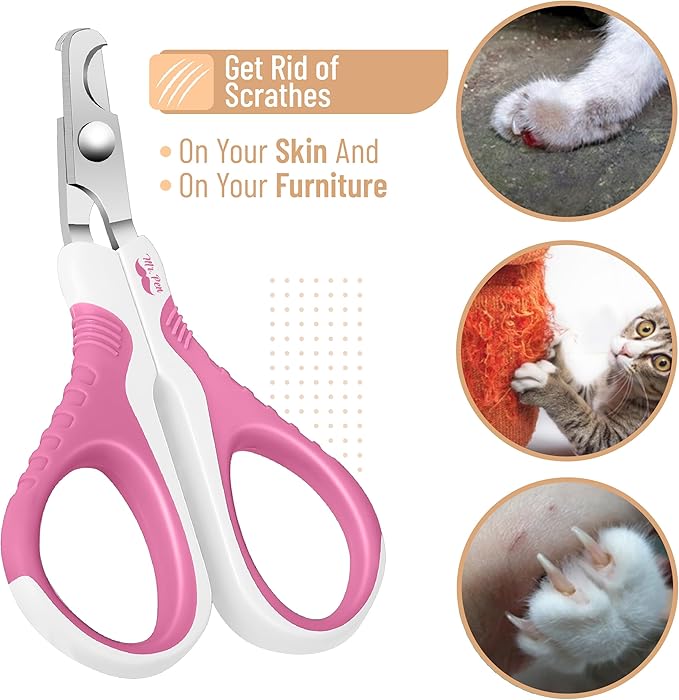 Mr. Pen- Cat Nail Clipper, Stainless Steel, Professional Sharp Cat Claw Trimmer for Small and Medium Cats, Pet Nail Clipper with Sturdy Non Slip Handle