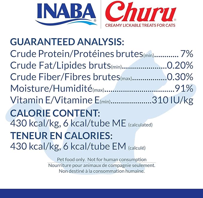 INABA Churu Lickable Purée Natural Cat Treats (Tuna and Chicken Variety Pack, 36 Tubes)