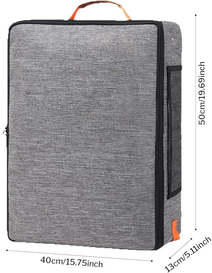 Foldable Pet Litter Pan, 50x40x13cm Oxford Cloth Box, Zippered Lid Enclosure, Vehicle Travel, Camping Trips, Hotel Stays, Road Trips, Mobile Grooming