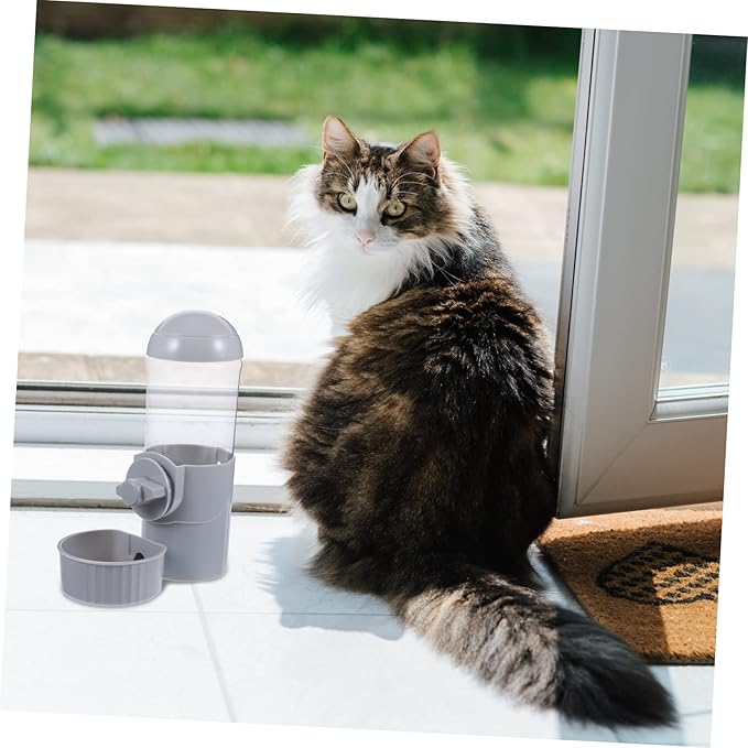 BESPORTBLE Wear-Resistant Automatic Cat Water Dispenser Hanging Dog Feeder Convenient Water Supply for Pets Cover Access Stable Design to Prevent Spills