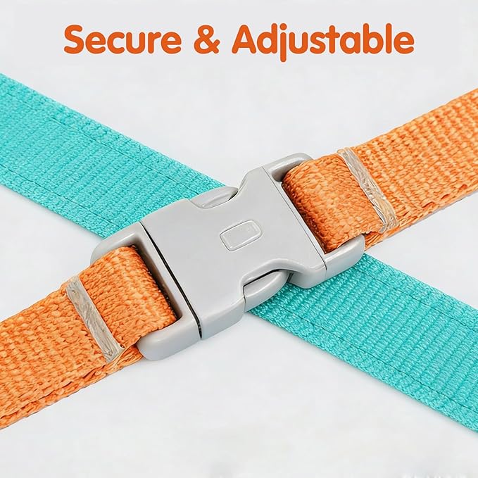 Cat Harness and Leash, Cat Harness Escape Proof, Soft Adjustable Cat Leash Breathable Comfortable Vest Easy to Wear, Easy Walk Leash for Small Medium Cats Kittens for Indoor Outdoor (Blue, XL)