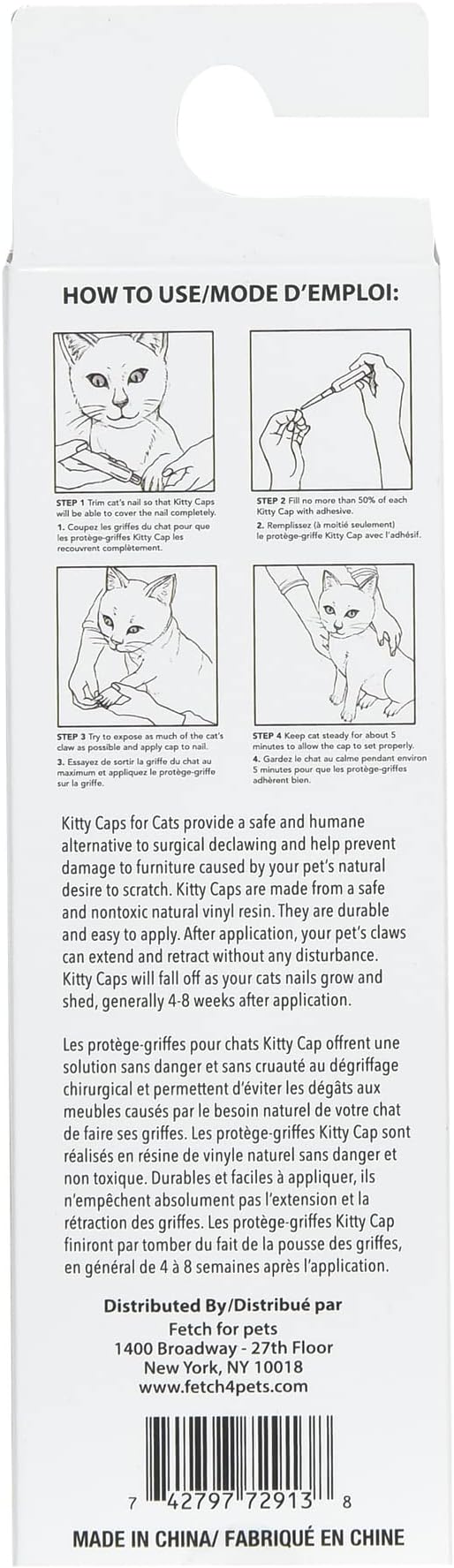 Kitty Caps Nail Caps for Cats, Black with Gray Tips & Baby Blue - Safe, Stylish & Humane Alternative to Declawing Stops Snags & Scratches, Small (6-8 lbs), 40 Count - 3 Pack