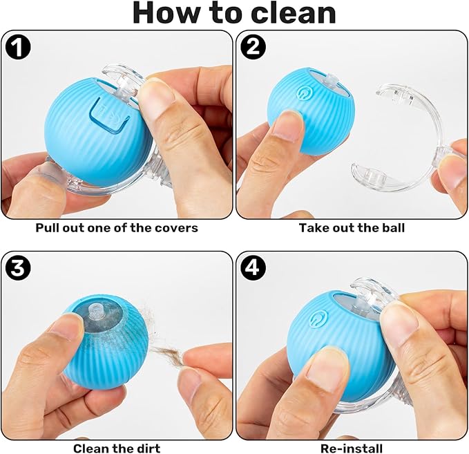 Cat Toy, Electric Interactive Toys for Indoor Cats, Blue