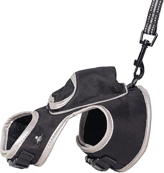 Travel Cat & Stray Cat Harness and Leash Set - Adjustable Velcro Mesh Cat Harness and Strong Nylon Leash Kit - Comfort Escape Proof Harness for Cats, Kitten for Outdoor Walking,Hiking (Small: 9-11 in)