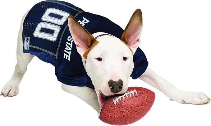 Pets First NCAA College Penn State Nittany Lions Mesh Jersey for DOGS & CATS, Small.Licensed Dog Jersey with your Favorite Football/Basketball College Team