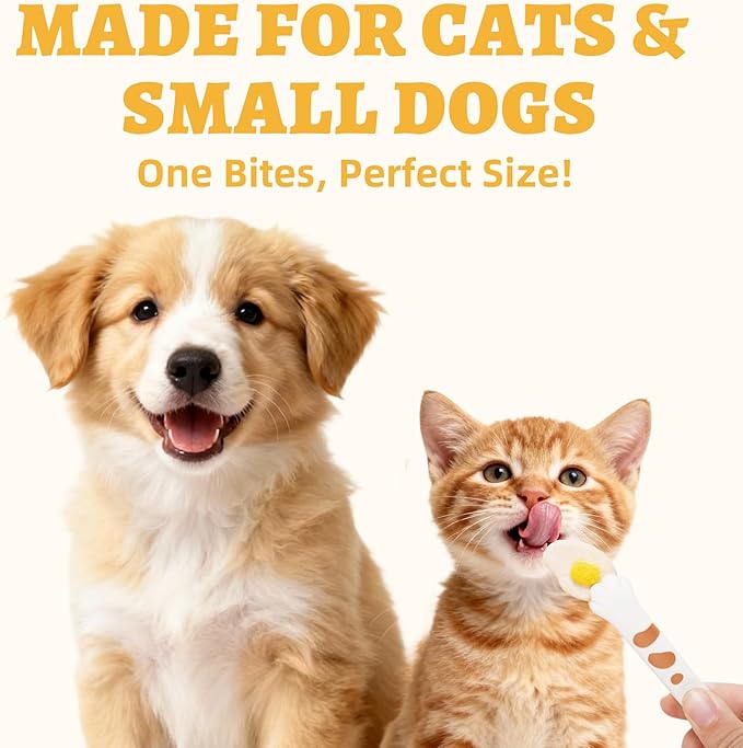 Wellix Freeze-Dried Treats for Dogs and Cats - Chicken Flavor Healthy Cat Treats 2.65oz, Mini Sunny Bites for Cat & Small Dog - Training Cat Treats for Indoor Cats - Supports Immunity&Gut Healthy