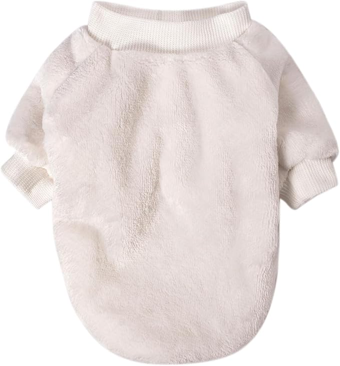 Dog Sweater | 3-Pack Clothes Jackets XXS - XXL for Small Dog Breed (Male & Girl), Super Soft Winter Coats Sweaters for Dogs and Cats, Pet Apparel Outfits (Cream,Green,Yellow, Small)