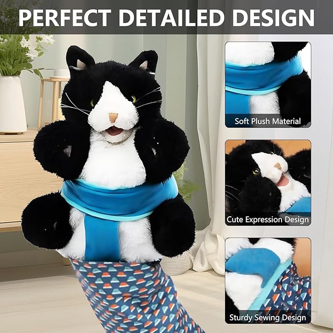 Cat Wrestling Glove Toy - Padded Interactive Play Glove for Cats, Durable Bite Resistant Hand Toy for Feline Fun, Gift for Cat Parents