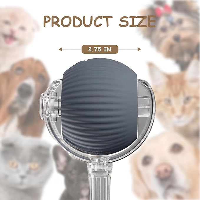 Smart Ball 2.0 - Automatic Cat Toy & Interactive Dog Toys for Small Dogs - Moving Cat Toy Ball for Indoor Cats - Motion Activated, Light Up, USB-C Rechargeable Pet Toy, 2 Speed Modes [Gray]