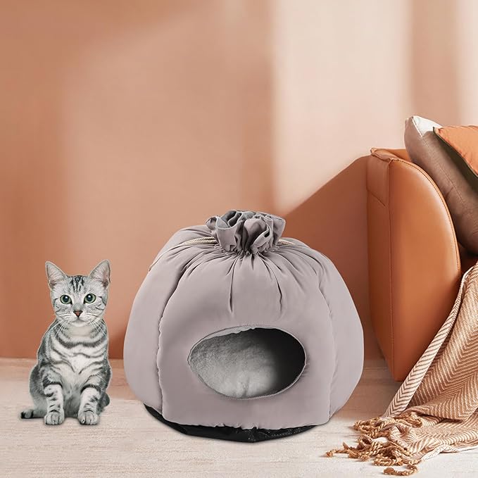 Cat Bed for Indoor Cats - Cat Cave Beds Cat House Cat Tent with Removable Washable Cushioned Pillow, Soft Kitten beds,Cat Beds & Furniture