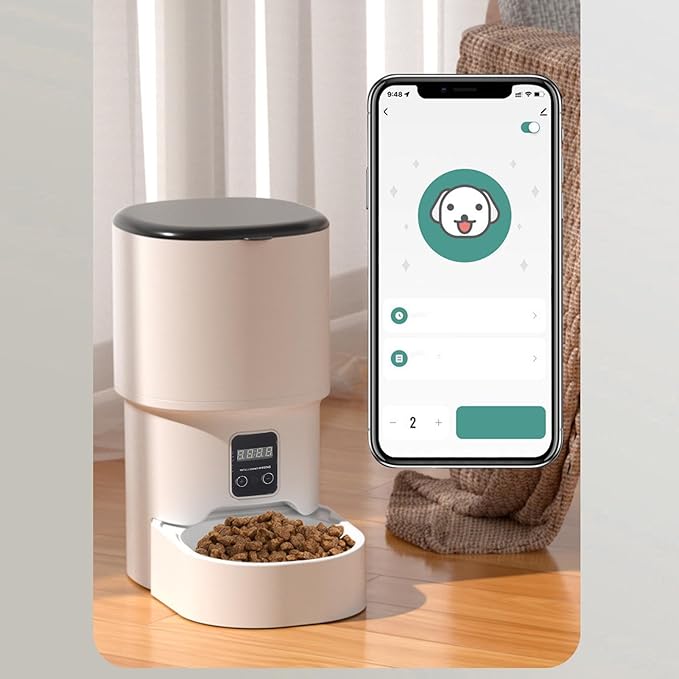 Automatic Cat Feeder Water Fountain Smart WiFi Pet Feeder and Water Dispenser with Remote Control APP for Cats and Dogs