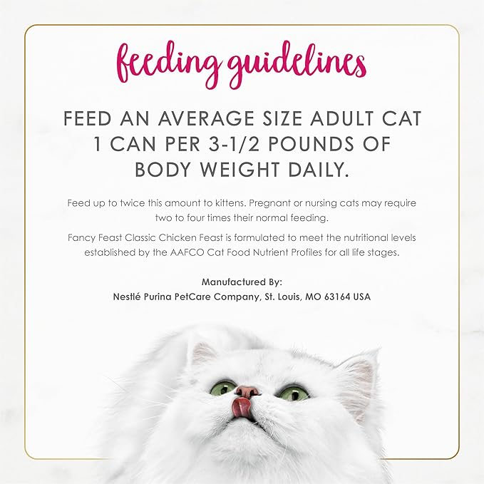 Fancy Feast Chicken Feast Classic Pate Collection Grain Free Wet Cat Food Multi-Pack - (4 Packs of 12) 3 oz. Cans