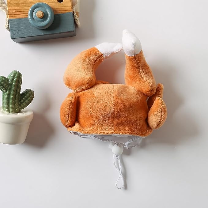 Pet Turkey Hat Fun Thanksgiving Holiday Hat for Dogs/Cats Cute, Comfortable and Fun