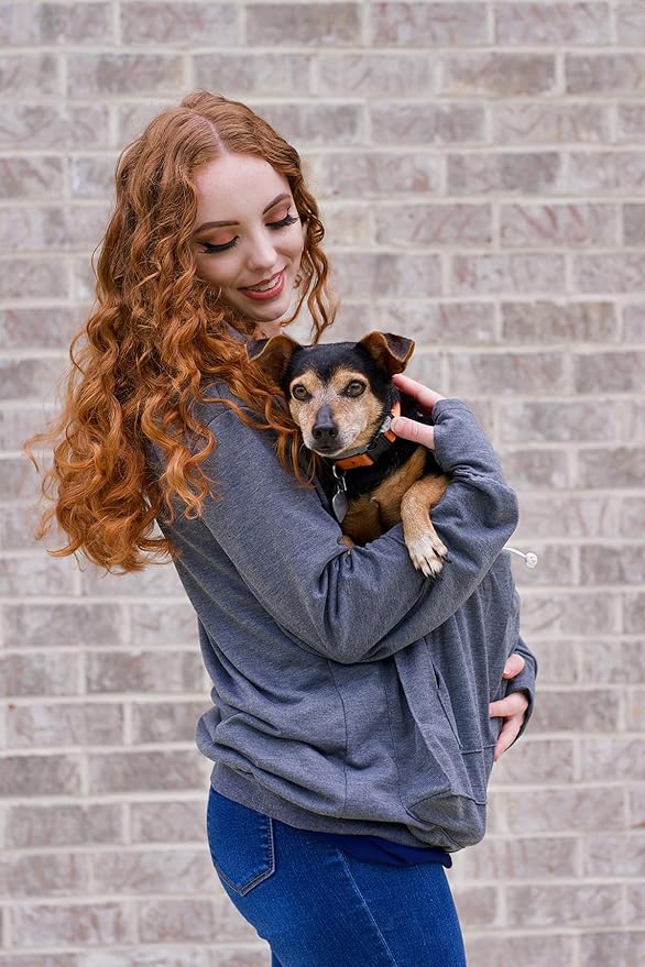 ALYC Unisex Hoodies Pet Holder Cat Dog Large Pouch Carriers Sweatshirt Cat Space Pullover Top