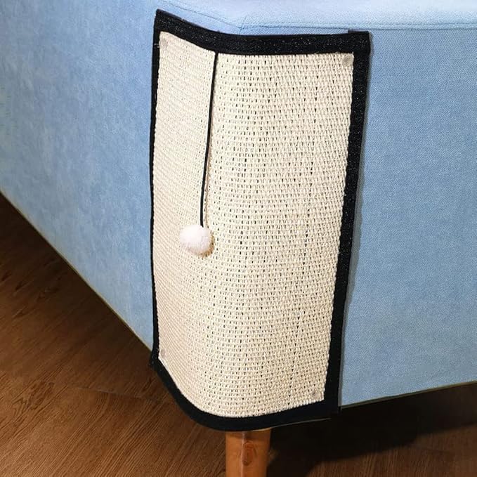 XGOPTS Cat Scratch Pad, Natural Sisal, Furniture Protector, Anti-Scratch Sofa Cushion Pad Bed, Indoor Cats Grinding Claws