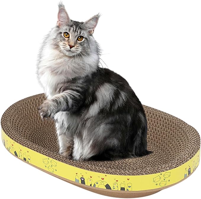 Corrugated Cat Scratcher Bowl – Indoor Multipurpose Scratch Pad | Protects Furniture, Sofa, Wall, Bed, Carpet, Fun Toy for Cats and Kittens, Play, Engaging Pet Entertainment Accessory