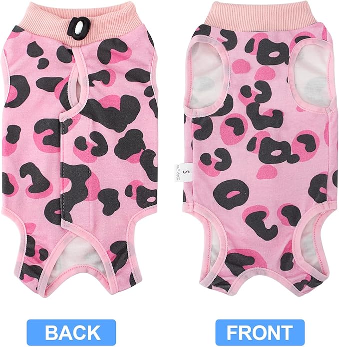 Coppthinktu Cat Recovery Suit Female, Breathable Cat Onesie After Surgery Female for Abdominal Wounds or Skin Diseases, Surgery Recovery Suit Kitten Surgical Onesie After Spay Wear Anti Licking