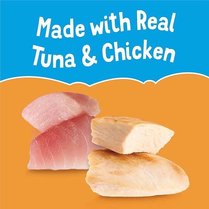 Purina Friskies Natural, Grain Free Lickable Cat Treats Lil’ Soups With Tuna in Chicken Broth - (Pack of 8) 1.2 oz. Cups