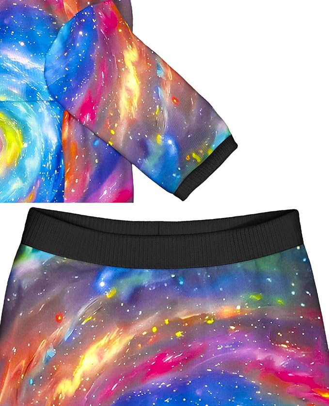 Dog T Shirts with Fantasy Galaxy Pattern Printed Pet Shirt Softable Pajamas for Large Dogs,Galaxy 2XL