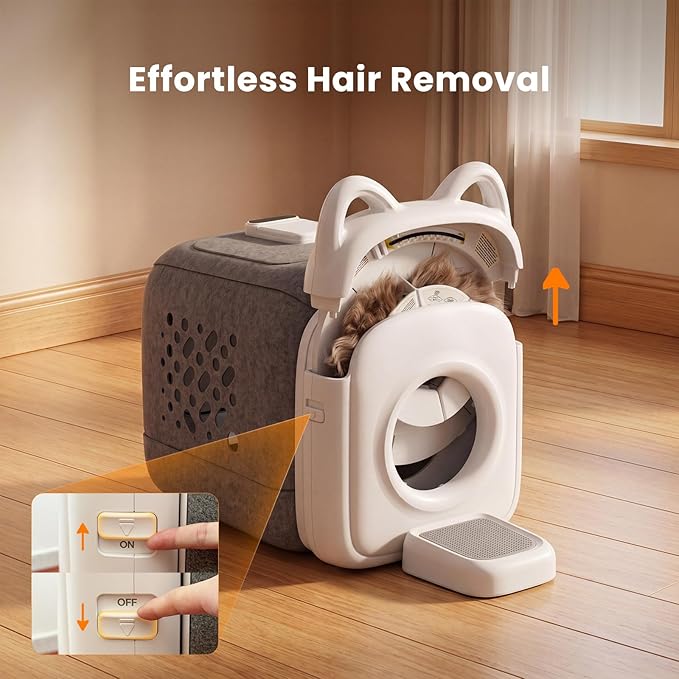 Cat Self Groomer Pro for Hairball Control and Shedding Relief 360° Skin Friendly Brush Pet Hair Remover Tool Gentle Self Cleaning Automatic Fur Collection Smart Grooming House for All Cats