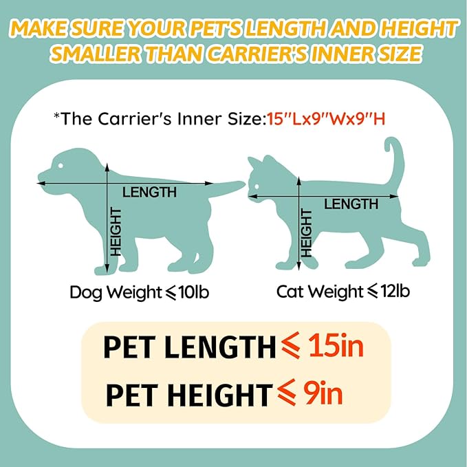 Petskd Pet Carrier 18x11x11 Delta American United Airline Approved, Pet Travel Carrier Bag for Small Cats and Dogs, Cat Soft Sided Carrier with Safety Lock Zippers, 5-Sided Breathable Mesh(Grey)