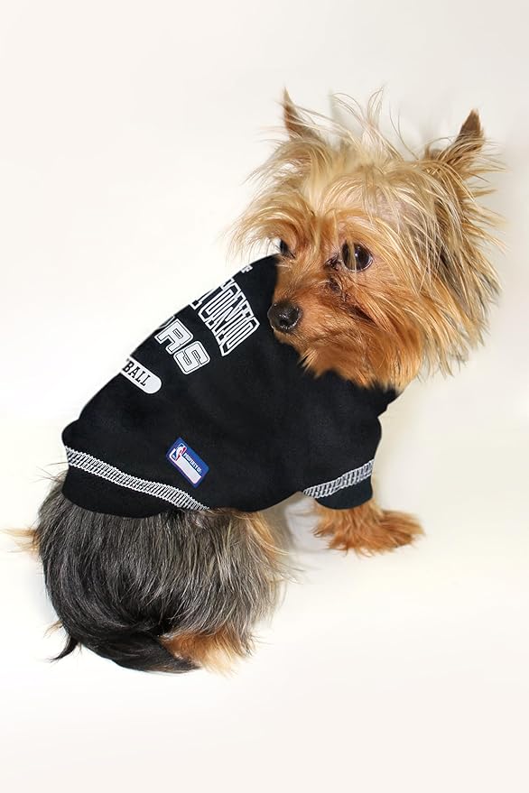 Pets First NBA Licensed Hoodies & T-shirt for Dogs & Cats, SAN Antonio Spurs, Large