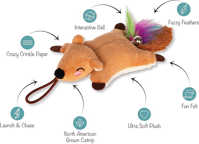 Fringe Studio Launcher Cat Toy Catch ME Flyin', Pet Shop Collection (790005)
