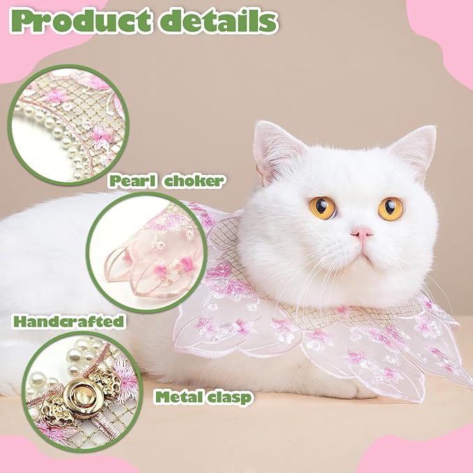 Leo Kitty New Year Pet Outfit for Cats & Small Dogs — Silky Pink Hand-Embroidered Costume, Photo-Ready Clothing for Halloween Ready