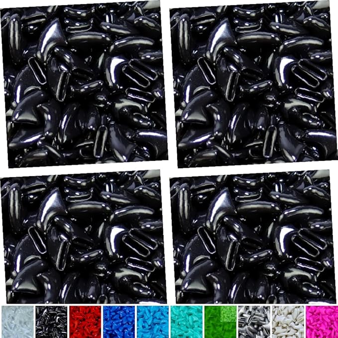 zetpo 80 pcs Cat Nail Caps | Cat Claw Covers | with Adhesives and Applicators (Black, L)