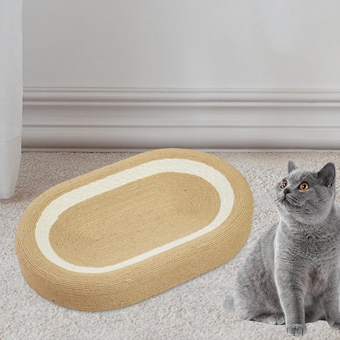 Cat Scratcher Lounge Bed Cat Scratching Board for Sofa Furniture Protector Playing Couch Kitten Oval Pet Cushion Indoor Cats