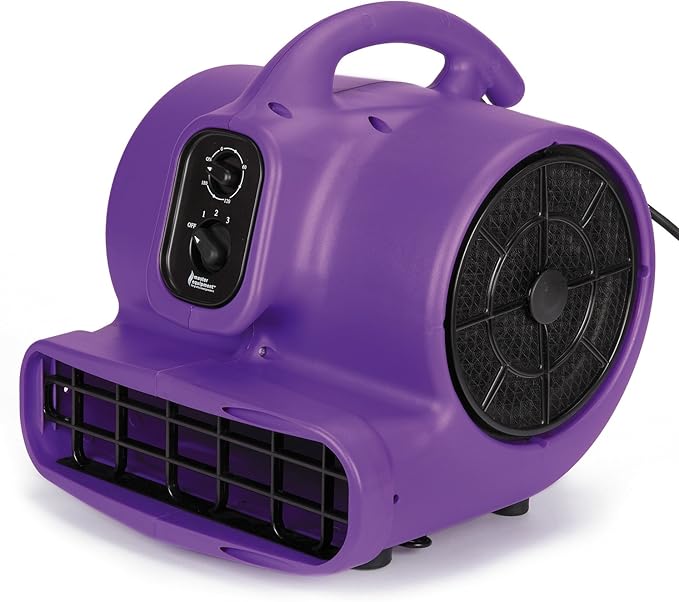 PetEdge Master Equipment Blue Force Air Dryer with Cage – Quiet Pet Fur Dryer Offers 3 Speeds Up to 2,000 CFM, 0.33 HP