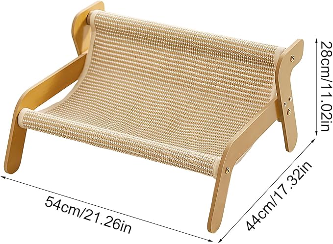 Cat Scratcher Bed – Cozy Pet Furniture, Cardboard Couch Lounger | Multipurpose Scratching Nest Mat, Anti Slip Resting Pad Design, Durable Protector for Indoor Kitten, Lazy Cats, Bored Pets, Comfort,