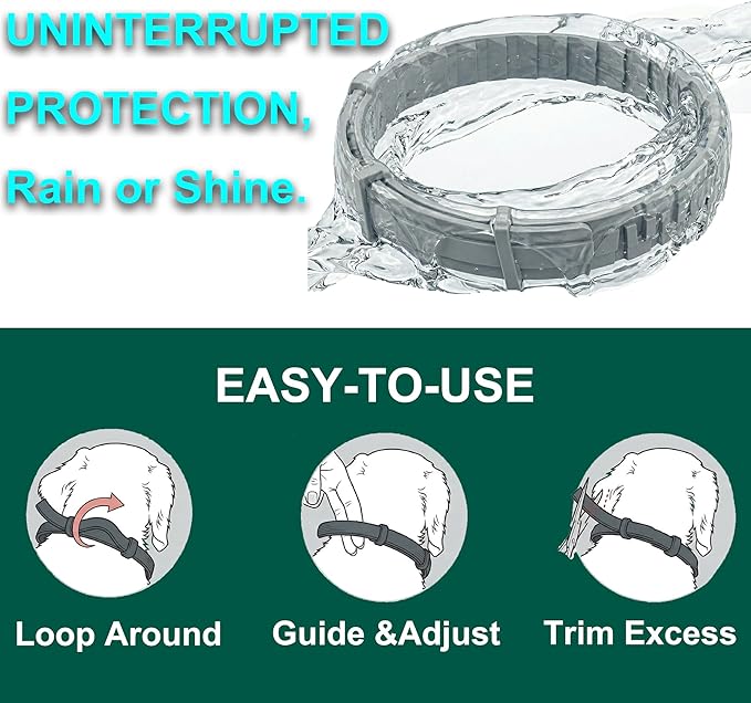 Craveit Cat Flea Collar, 2 Pack Flea Collar for Cats, Gentle Plant-Based Tick Repellent for cat, Waterproof & Adjustable, 8-Month Long-Lasting Defense
