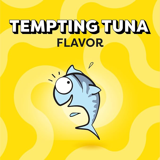 Temptations Jumbo Stuffed Cat Treats, Crunchy and Soft Cat Treats, Tempting Tuna Flavor, 14 oz. Tub