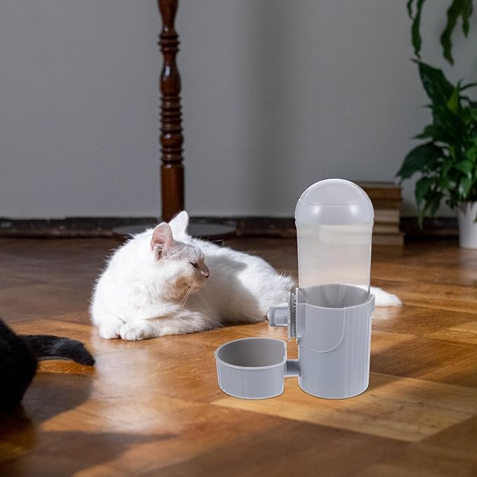 Happyyami Dog Hanging Water Feeder and Dispenser for Cats and Dogs Leak-Resistant Pet Water Holder Easy to Install Secure Design for Cages and Travel