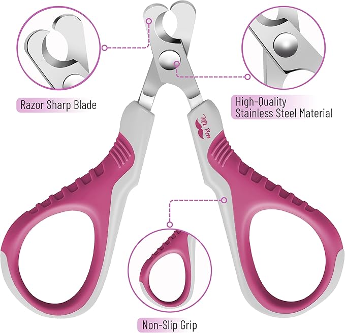 Mr. Pen- Cat Nail Clipper, Stainless Steel, Professional Sharp Cat Claw Trimmer for Small and Medium Cats, Pet Nail Clipper with Sturdy Non Slip Handle