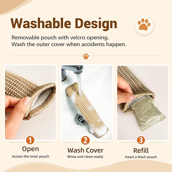 (2-Pack) Catnip Kicker Toys for Indoor Cats, Refillable with Silvervine Blend Refills, Each Toy Includes Sisal Ball & Catnip Ball, Durable Chew Toy for Aggressive Cats