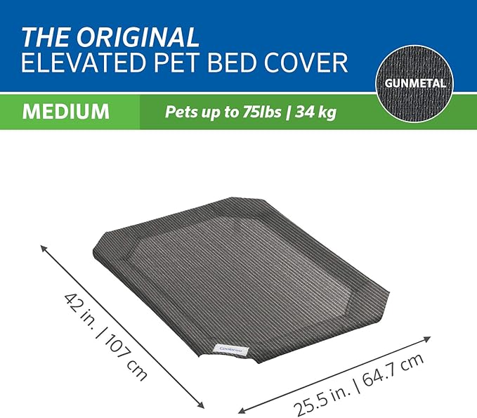 Original Pet Bed Replacement Cover - Gunmetal - Medium (42" x 25.5")