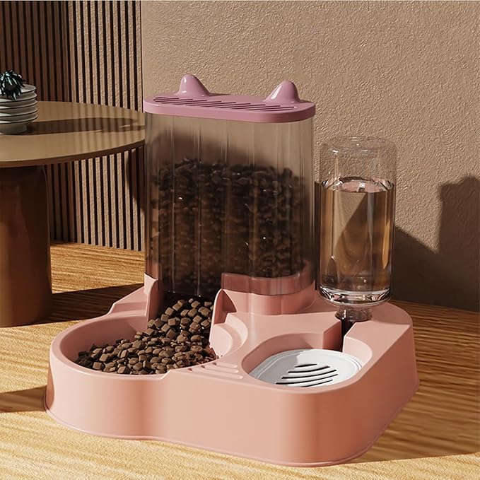 Automatic Cat Feeder,Cat Water Dispenser Food Pet Feeder | Large Capacity Fod Storage Container, Automatic Dog Food Bowl, Pet Supplies