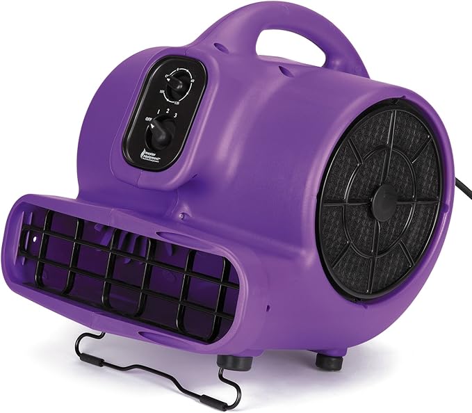 PetEdge Master Equipment Blue Force Air Dryer with Cage – Quiet Pet Fur Dryer Offers 3 Speeds Up to 2,000 CFM, 0.33 HP