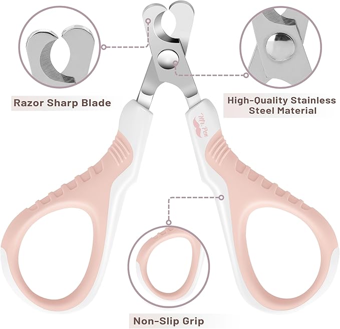Mr. Pen- Cat Nail Clipper, Stainless Steel, Professional Sharp Cat Claw Trimmer for Small and Medium Cats, Pet Nail Clipper with Sturdy Non Slip Handle