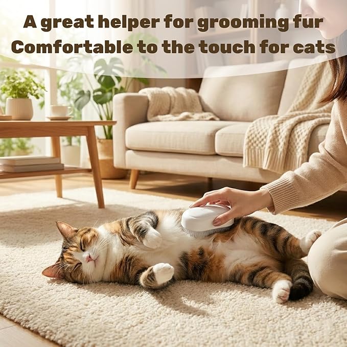 Soft Fur Cat Brush 1000+ Barbed Serrations Gentle Cat Tongue Brush Perfect for Sensitive Cats for Daily Grooming and Enhancing Intimacy