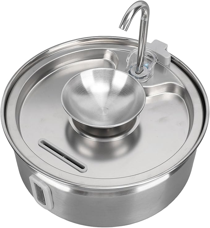 Fountains Design Provide Clean Water Corrode Stainless Steel Pet Drinking Dispenser for Multiple Pets 3.2L Cat Water Fountain Automatic Circulation